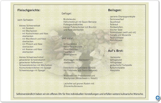 Unser Partyservice-Angebot

