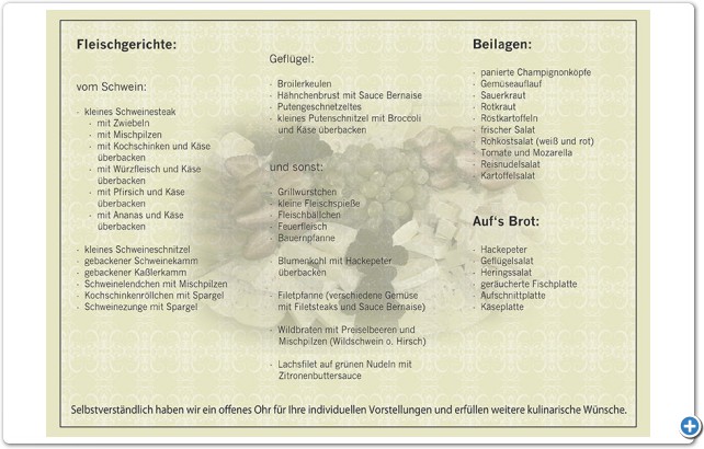 Unser Partyservice-Angebot
