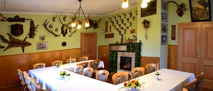 Gasthof zum Strauch. Unser Jagdzimmer